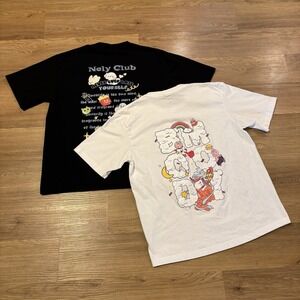 Lot Of 2 Nely Club T-Shirts XL (Fits Large) Japanese Graphic Tee Streetwear Pair